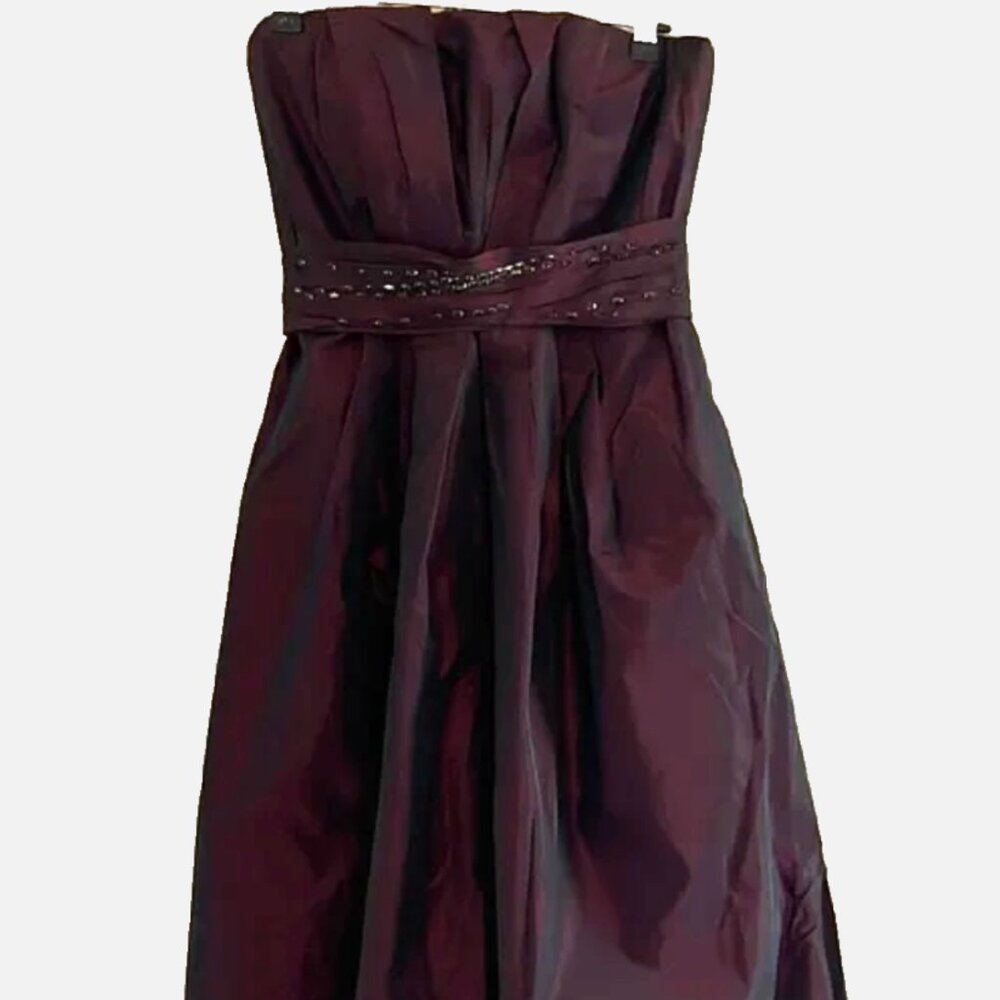 Robert Rodrigues burgundy Elegant Strapless Formal Dress size 6